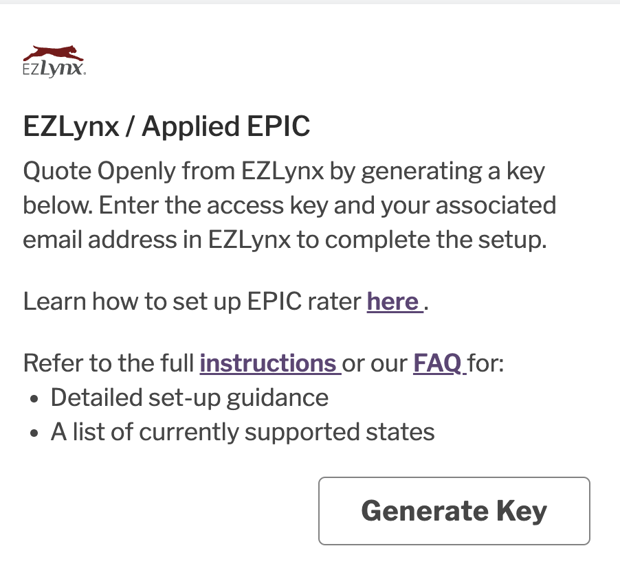 EZLynx Generate Key.png
